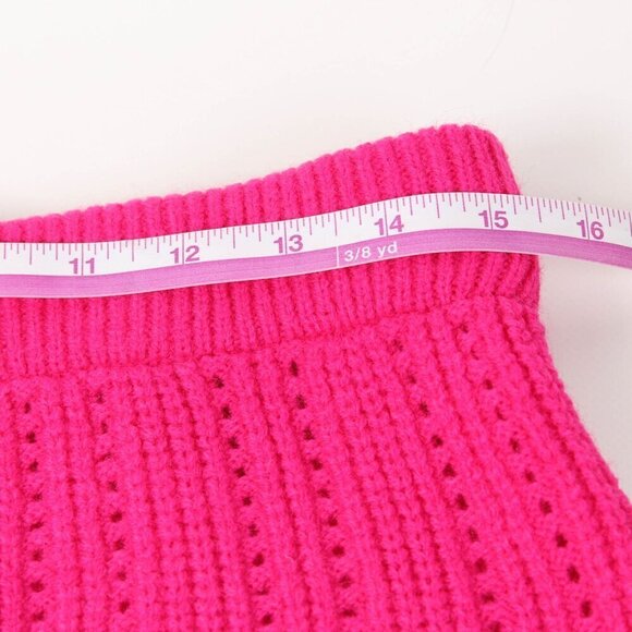 Boohoo by Nasty Gal Knitted Mini Skirt - Size Large - Hot Pink - NWT - Picture 7 of 8